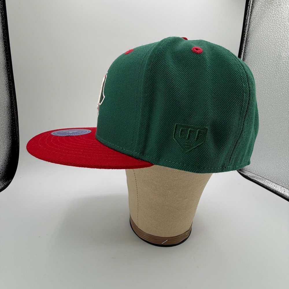 Oakland Oaks Logo Patch Ebbets Field Flannels ABA 2 Tone Fitted Hat 7 5/8 NEW - Picture 4 of 11